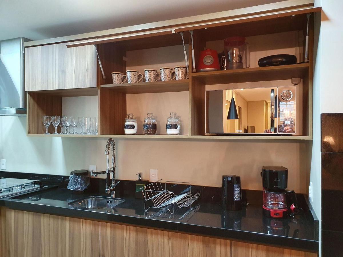 Apto Luxo 800M R. Coberta | 2 Suites | Mobiliado グラマド エクステリア 写真